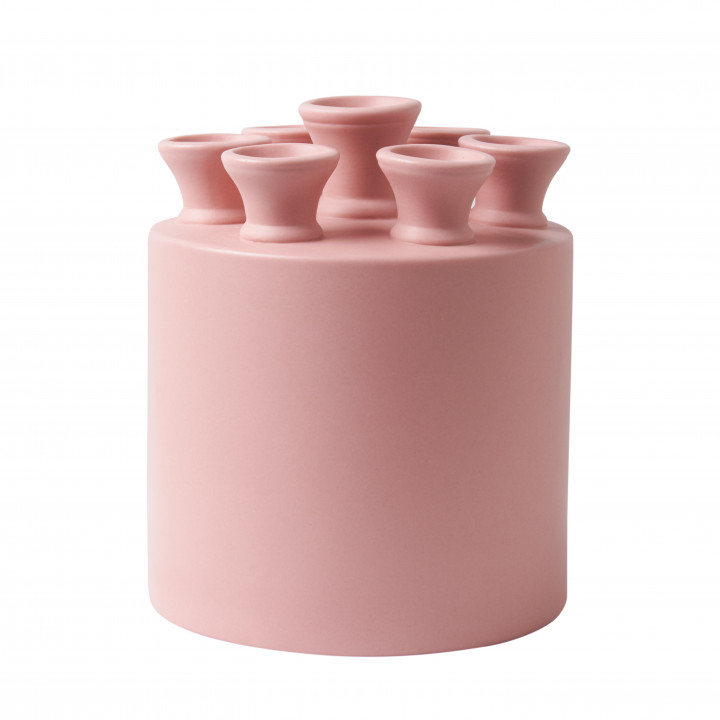 Tulpenvaas Cilinder Roze KLEI-collectie Heinen Delfts Blauw