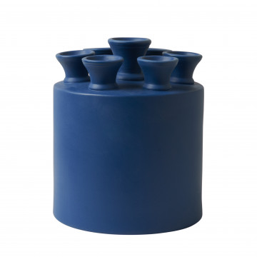 Tulpenvaas Cilinder Blauw KLEI-collectie Heinen Delfts Blauw
