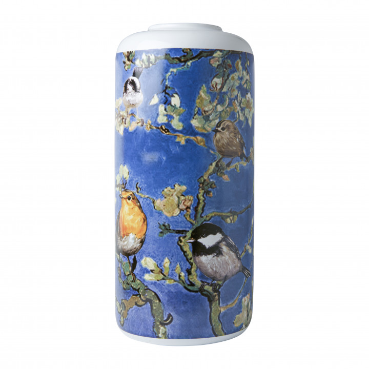 Cylinder vase Forest birds