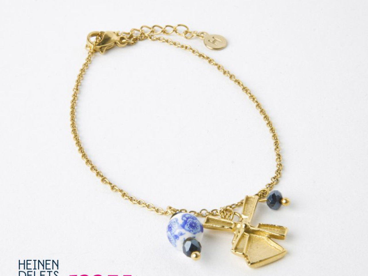 Armband molen goud sieraden van My Jewellery voor Heinen Delfts Blauw
