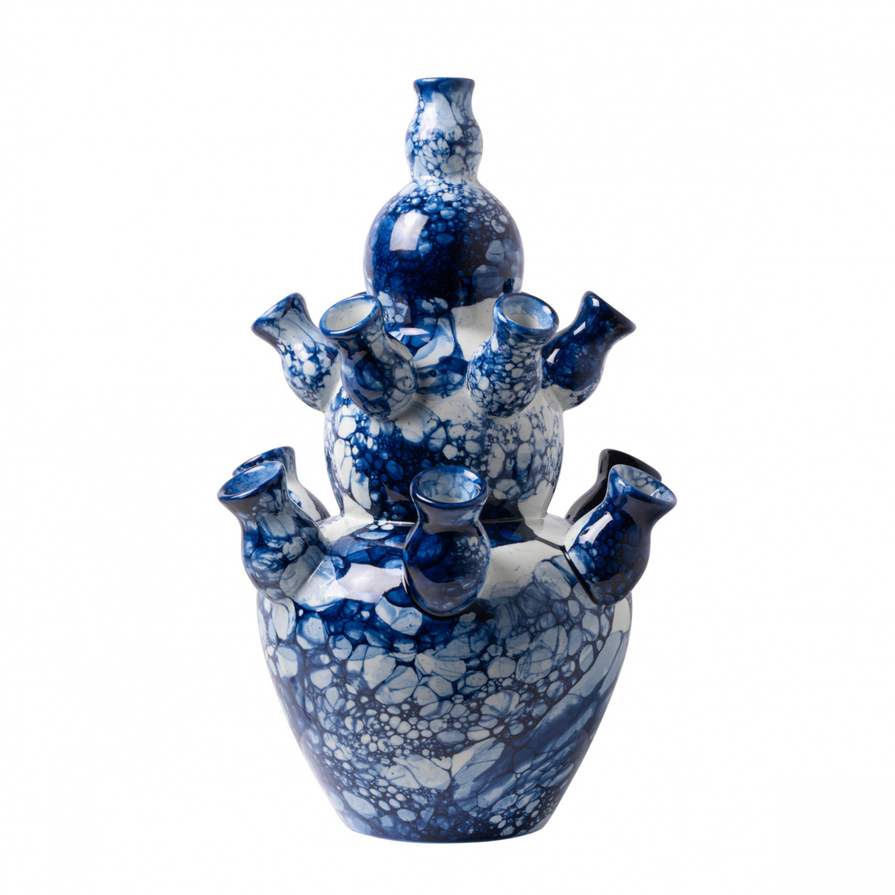 Buy Tulip vase round Bubble Blue » Blauw